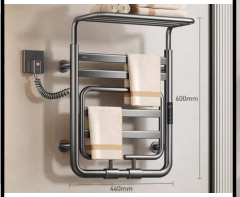 SDN-019 - SDN-019 SDN-017 Smart Carbon Fiber Electric Heated Towel Warmer (White/Black)