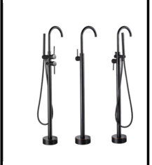 SDN-1164 - SDN-1164 SDN-1155 Multi-Hole Deck-Mounted Bathtub Mixer (black)