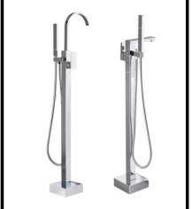 SDN-1165 - SDN-1165 SDN-1257 Luxury Floor-Mounted Freestanding Bathtub Filler (clear)