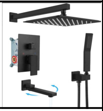 SDN-1173 - SDN-1173 SDN-1257 Luxury Floor-Mounted Freestanding Bathtub Filler (BLACK)