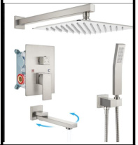 SDN-1174 - SDN-1174 SDN-1257 Luxury Floor-Mounted Freestanding Bathtub Filler (Brushed gold)
