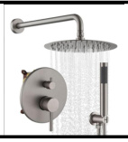 SDN-1177 - SDN-1177 SDN-1257 Luxury Floor-Mounted Freestanding Bathtub Filler (Brushed Nickel)