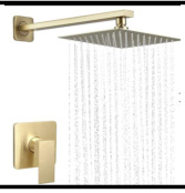 SDN-1184 - SDN-1184 SDN-1183 Architectural In-Wall Concealed Box Shower (Brushed gold)
