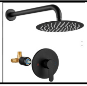 SDN-1191 - SDN-1191 SDN-1183 Architectural In-Wall Concealed Box Shower (BLACK)