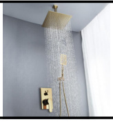 SDN-1199 - SDN-1199 SDN-1183 Architectural In-Wall Concealed Box Shower (Brushed gold)