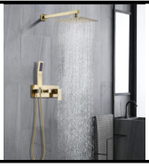 SDN-1200 - SDN-1200 SDN-1183 Architectural In-Wall Concealed Box Shower (Brushed gold)