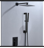 SDN-1204 - SDN-1204 SDN-1183 Architectural In-Wall Concealed Box Shower (black)