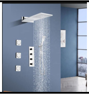 SDN-1206 - SDN-1206 SDN-1183 Architectural In-Wall Concealed Box Shower (Chrome)