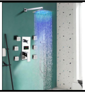 SDN-1207 - SDN-1207 SDN-1183 Architectural In-Wall Concealed Box Shower (Chrome)