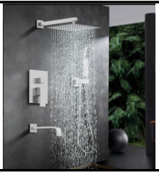 SDN-1211 - SDN-1211 SDN-1183 Architectural In-Wall Concealed Box Shower (Chrome)