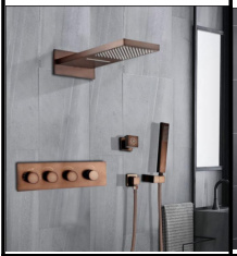 SDN-1213 - SDN-1213 SDN-1183 Architectural In-Wall Concealed Box Shower (brown)
