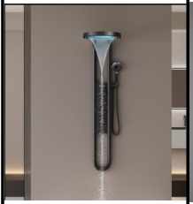 SDN-1221 - SDN-1221 SDN-1217 Multi-Key Piano Button Thermostatic Rain Shower (Black)