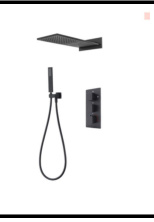 SDN-1229 - SDN-1229 SDN-1217 Multi-Key Piano Button Thermostatic Rain Shower (Black)
