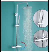 SDN-1232 - SDN-1232 SDN-1217 Multi-Key Piano Button Thermostatic Rain Shower (clear)