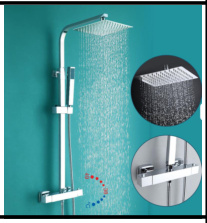 SDN-1233 - SDN-1233 SDN-1217 Multi-Key Piano Button Thermostatic Rain Shower (Clear)