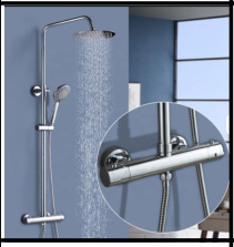SDN-1238 - SDN-1238 SDN-1217 Multi-Key Piano Button Thermostatic Rain Shower (Chrome)