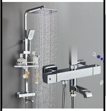 SDN-1247 - SDN-1247 SDN-1217 Multi-Key Piano Button Thermostatic Rain Shower (clear)
