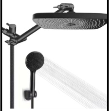 SDN-1252 - SDN-1252 SDN-1217 Multi-Key Piano Button Thermostatic Rain Shower (BLACK)