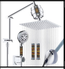 SDN-1270 - SDN-1270 SDN-1217 Multi-Key Piano Button Thermostatic Rain Shower (chrome)