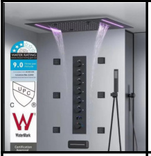 SDN-1273 - SDN-1273 SDN-1217 Multi-Key Piano Button Thermostatic Rain Shower (BLACK)