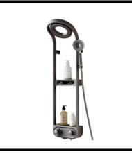 SDN-1279 - SDN-1279 SDN-1217 Multi-Key Piano Button Thermostatic Rain Shower (black)