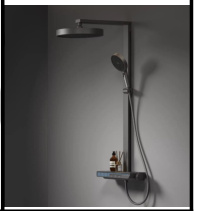 SDN-1284 - SDN-1284 SDN-1217 Multi-Key Piano Button Thermostatic Rain Shower (BLACK)