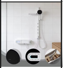SDN-1290 - SDN-1290 SDN-1217 Multi-Key Piano Button Thermostatic Rain Shower (Standard)