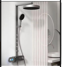 SDN-1291 - SDN-1291 SDN-1217 Multi-Key Piano Button Thermostatic Rain Shower (Standard)