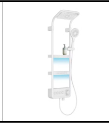 SDN-1295 - SDN-1295 SDN-1217 Multi-Key Piano Button Thermostatic Rain Shower (Black/white)