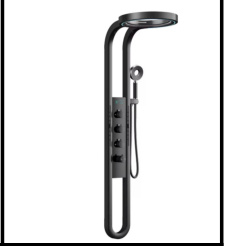 SDN-1296 - SDN-1296 SDN-1217 Multi-Key Piano Button Thermostatic Rain Shower (BLACK /white)
