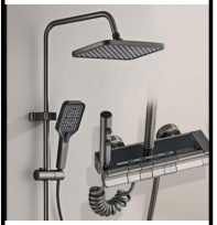 SDN-1308 - SDN-1308 SDN-1217 Multi-Key Piano Button Thermostatic Rain Shower (chrome/WHITE)
