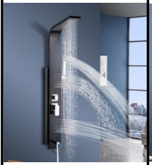SDN-1360 - SDN-1360 SDN-1356 Heavy-Gauge SUS304 Hydromassage Shower Tower (light gray)