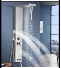 SDN-1363 - SDN-1363 SDN-1356 Heavy-Gauge SUS304 Hydromassage Shower Tower (Clear)