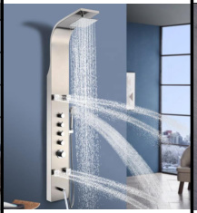 SDN-1369 - SDN-1369 SDN-1356 Heavy-Gauge SUS304 Hydromassage Shower Tower (Clear)