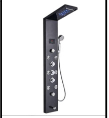 SDN-1373 - SDN-1373 SDN-1356 Heavy-Gauge SUS304 Hydromassage Shower Tower (Black)
