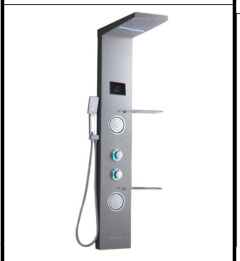 SDN-1374 - SDN-1374 SDN-1356 Heavy-Gauge SUS304 Hydromassage Shower Tower (light gray)