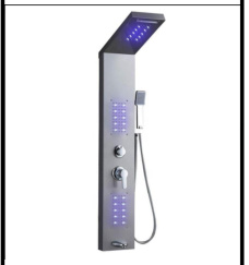 SDN-1375 - SDN-1375 SDN-1356 Heavy-Gauge SUS304 Hydromassage Shower Tower (light gray)