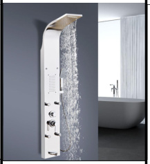 SDN-1377 - SDN-1377 SDN-1356 Heavy-Gauge SUS304 Hydromassage Shower Tower (Clear)