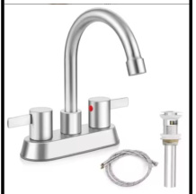 SDN-2041 - SDN-2041 SDN-G153 Food-Grade SUS304 Hot & Cold Basin Mixer (Chrome)