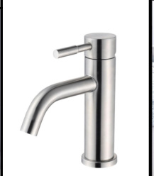 SDN-2050 - SDN-2050 SDN-G153 Food-Grade SUS304 Hot & Cold Basin Mixer (Brushed)