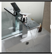 SDN-6231A - SDN-6231A SDN-6317 Luxury Laminar Waterfall Vanity Mixer (BLACK)