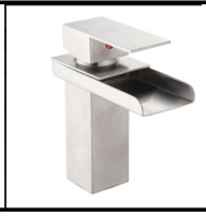 SDN-6318B - SDN-6318B SDN-6317 Luxury Laminar Waterfall Vanity Mixer (Chrome/Stainless steel/black)