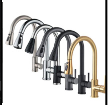 SDN-90043 - SDN-90043 SDN-7300 Commercial High-Arch Pull-Down Gooseneck (Black/white/Chrome/Brushed nickel)