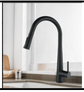 SDN-90045A - SDN-90045A SDN-7300 Commercial High-Arch Pull-Down Gooseneck (Black/white/Chrome/Brushed nickel)