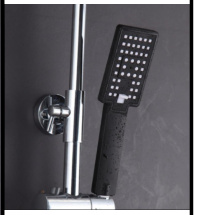 SDN-938 - SDN-938 SDN-904 Ultra-Slim Air-Injection Overhead Rain Shower (Black)