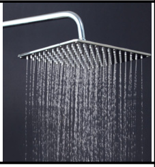 SDN-949 - SDN-949 SDN-904 Ultra-Slim Air-Injection Overhead Rain Shower (Chrome)